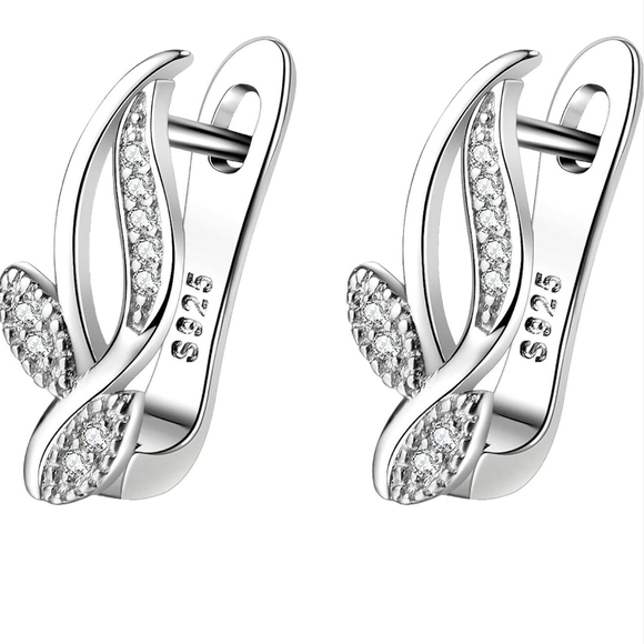 925 Sterling Silver Hypoallergenic Women's Dangle Earrings - Picture 3 of 3